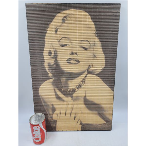 Vintage Marilyn Monroe Bamboo Picture