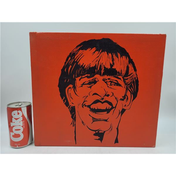 Original Ringo Starr Painting on Canvas Board