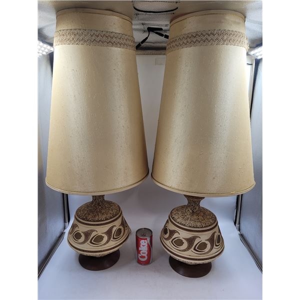 Mid-Century Modern Teak Base Lamps