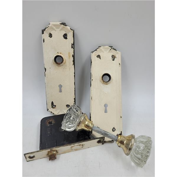 Vintage Glass Door Handle and Hardware