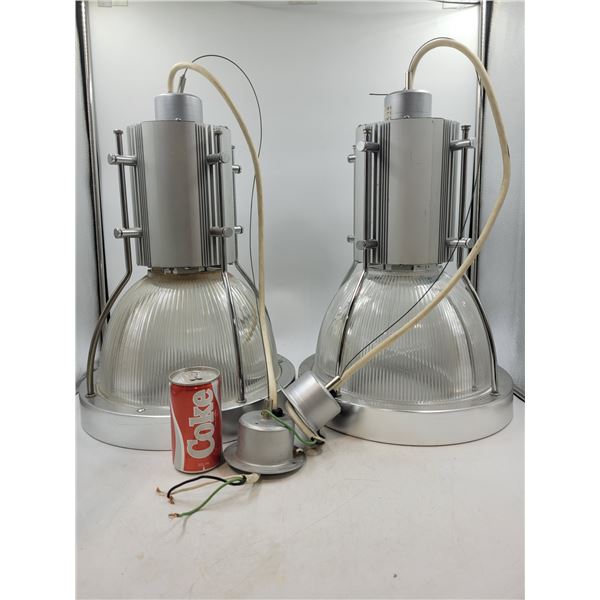 2 Suspended Lighting Fixtures