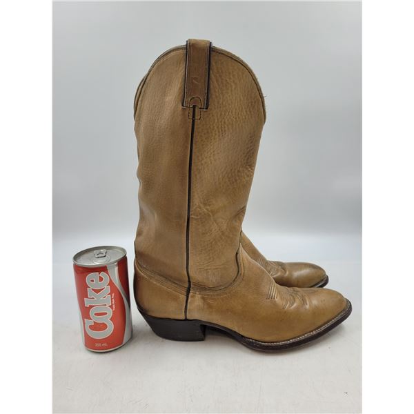 Vintage Leather Wrangler Cowboy Boots Size 10D