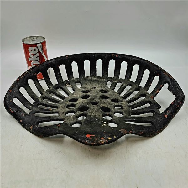 Antique Cast Iron Tractor Seat