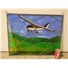 Image 1 : Vintage Stained Glass Airplane Picture