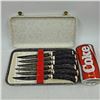 Image 1 : Vintage Steak Knife Set in Case