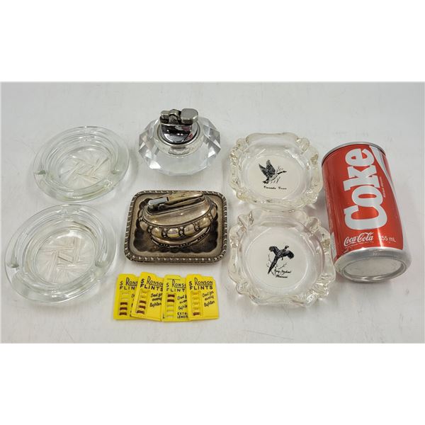 Vintage Lighter and Ashtray Lot