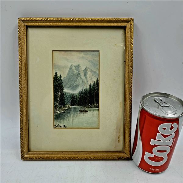 Vintage Signed Original Pastel Painting