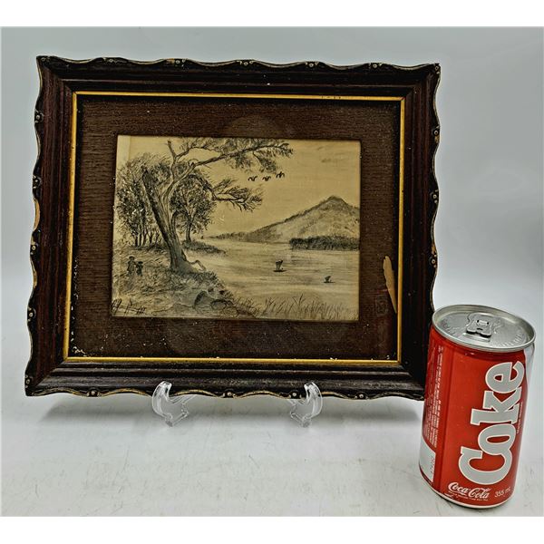 Vintage Signed Original Sketch