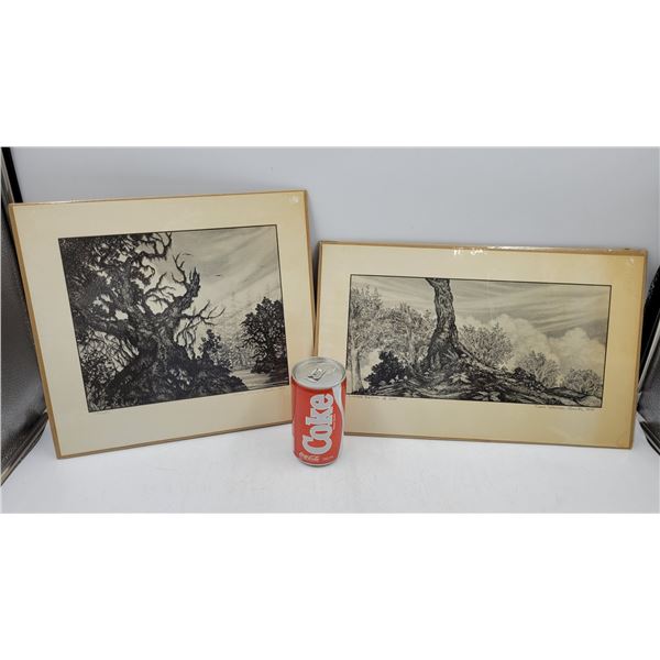 Vintage Limited Edition Original Signed and Numbered Sketches