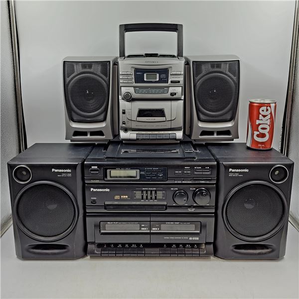 Vintage Boom Boxes Panasonic and Optimus
