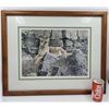 Image 1 : Framed and Signed Mountain Lion Print by Paul Rankin