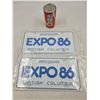 Image 1 : NOS Expo 86 Souvenir License Plates
