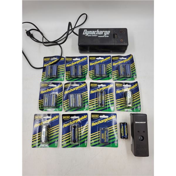 Lot of Mallory Rechargeable Batteries and Chargers