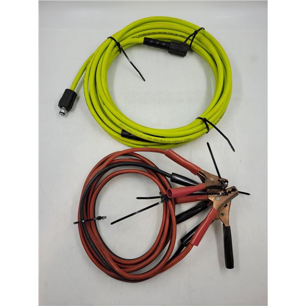 Pressure Washer Hose and Jumper Cables