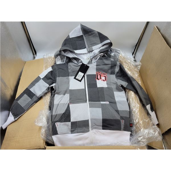 Case of Boy's Plaid Sweaters