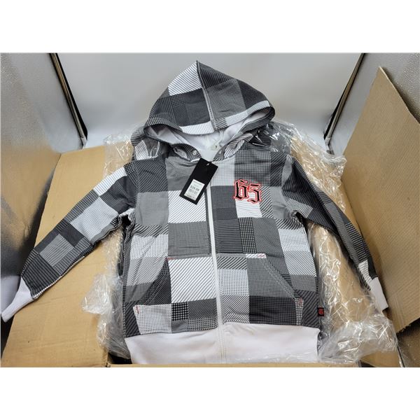 Case of Boy's Plaid Sweaters