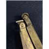 Image 2 : 4 Antique Circa 1890-1900 Brass Curtain Rod Holders