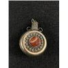 Image 2 : Silver and Genuine Stone Bottle Pendant