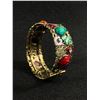 Image 2 : Multi Colour Stone Enamel Cuff/Bangle