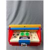 Image 2 : Vintage Fisher-Price Power Workshop & Busy Boy Tin Tool Chest w/ Contents