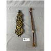 Image 1 : Vintage Shoe Horn w/Horse Head- Made in Italy and Leather Strap w/ Horse Brasses