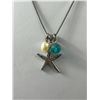 Image 2 : Starfish Genuine Pearl Necklace Earring Set