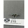 Image 2 : Sterling Silver w/ Turqouise Stone Native American Stud Earrings