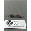 Image 2 : Pair of 925 Sterling Silver w/ Gem Stones Dangle Earrings