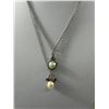 Image 2 : 925 Sterling Silver w/ Genuine Pearls Necklace