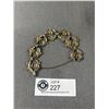 Image 2 : Vintage Solid Sterling Silver Acorn w/ Oak Leaves Bracelet, Tested, Marked Stg w/ Safety Chain, 22 g