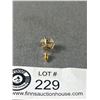 Image 2 : Gold Over 925 Sterling Silver w/ 2 ct CZ Stone Single Earrings. Stud Marked 925