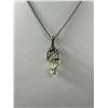Image 2 : Silver Chain w/ One Rock Crystal Hand Crafted Pendant Necklace