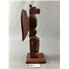 Image 2 : 1975 Signed w/ Sentiments First Nations N.W. Coast  Carved Wood Totem Pole. Approx. 14" H