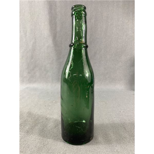 A Very Early Green Glass Bottle w/ Chinese Markings