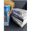Image 2 : Lot Of VHS Mostly Disney Children's Movies, Fantasy Fish Bowl, Metal Case & Staw Elephant