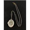 Image 1 : Twilight Summit Entertainment Pewter Pendant Picture Locket w/ 2 Pictures w/ Heavy Chain Necklace