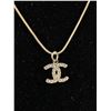 Image 2 : Silver w/ Chanel Pendant Chain Necklace