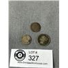 Image 2 : 3 Victorian Silver Coins