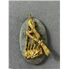 Image 2 : Unusual Military Bagpipes Badge