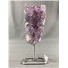 Image 1 : 5" Amethyst Cluster On Stand. Retail Price $480.00