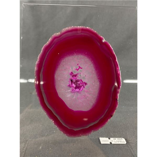 Agate Slice (Brazil) Art Display. Retail Price $480.00
