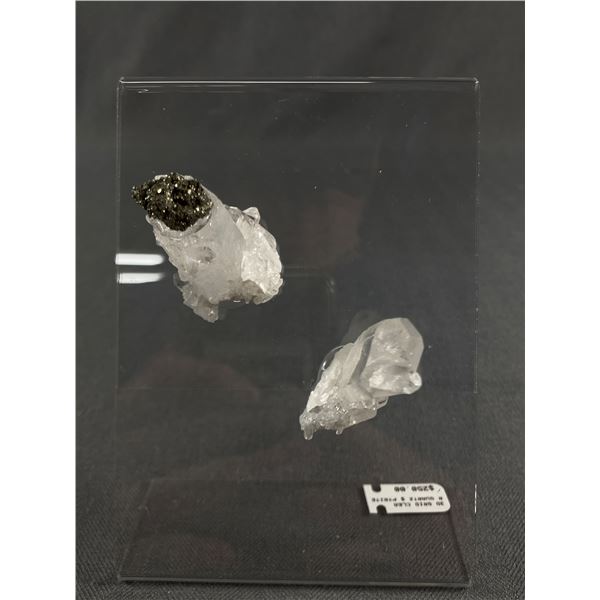 3D Grid Clear Quartz Pyrite. Retail Price $250.00
