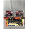 Image 2 : Car Collection - 2 Battery Operated '57 Chevy & 1:24 Scale Wireless RC Hot Rod Rumble. In Original P