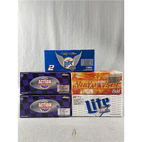 5- 1:64 Scale Ltd Ed. Nascar Stock Cars In Original Boxes