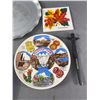 Image 2 : Canada & BC Collectibles - 2 Silhouette Platters & 4 Souveniers