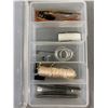 Image 2 : 2 Storage Containers - 3 Drawer Unit (Approx. 7"H x 7" x 7.5") & 5 Compartment Box w/ Contents (Appr
