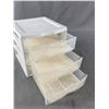 Image 2 : 3 Drawer Storage Unit. Approx. 7" H x 8" x 7"