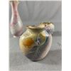 Image 2 : 2 Cherish Porcelain Pieces Made In Sorrento B.C.(6.5" H Vase & 2.5" H Bowl) & 1 Signed 3" H Vase