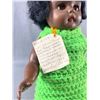 Image 2 : Vintage Dee Cee Black Doll On Stand. Approx. 15.5"H