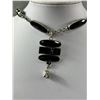 Image 2 : Black Faceted Glass Stones Necklace